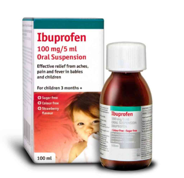 Ibuprofen 100mg/5ml syrup